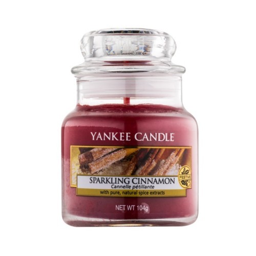 Yankee Candle Vonná sviečka Classic malý Sparkling Cinnamon 104 g