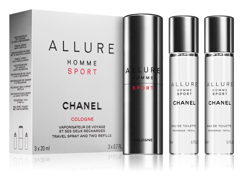 Chanel Allure Homme Sport Cologne - EDC 20 ml (plnitelný flakón)   náplň 2 x 20 ml