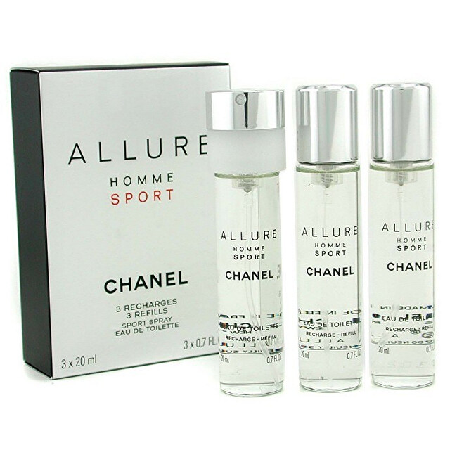 Chanel Allure Homme Sport – EDT náplň (3 x 20 ml) 60 ml