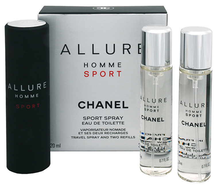 Chanel Allure Homme Sport - EDT 20 ml (plnitelný flakon)   náplň (2 x 20 ml) 60 ml