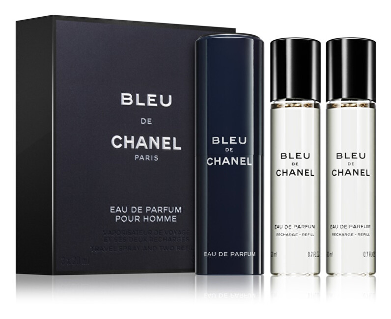 Chanel Bleu De Chanel – EDP 20 ml (plniteľný flakón)   náplň 2 x 20 ml