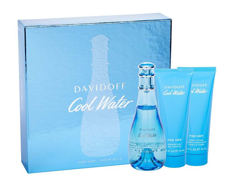 Davidoff Cool Water Woman Spring Edition - EDT 100 ml   tělové mléko 75 ml   sprchový gel 75 ml