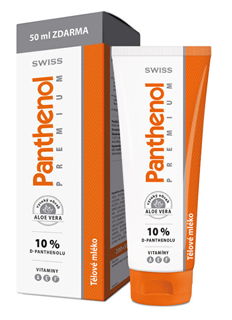Simply You Panthenol 10% Swiss PREMIUM - telové mlieko 200 ml   50 ml ZADARMO