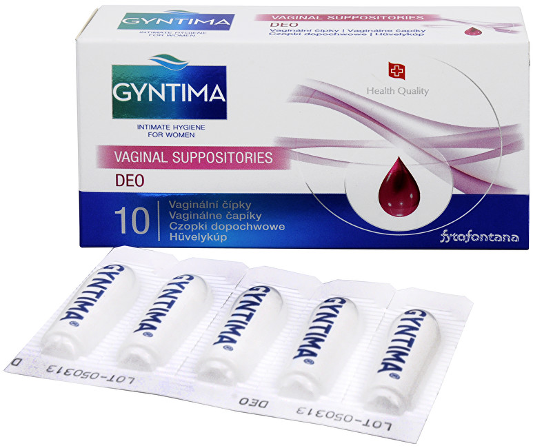 Fytofontana Gyntima vaginálne čapíky DEO 10 ks