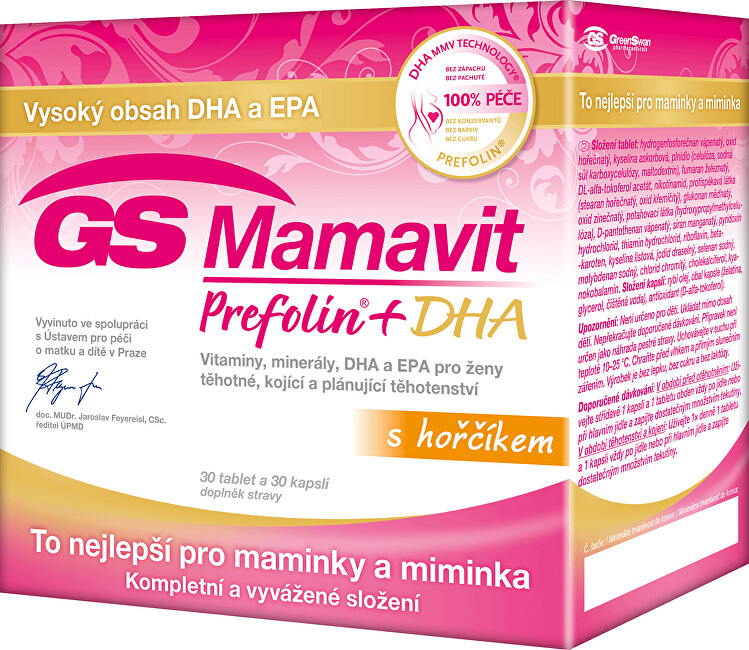 GreenSwan GS Mamavit Prefolin   DHA 30 tabliet   30 kapsúl