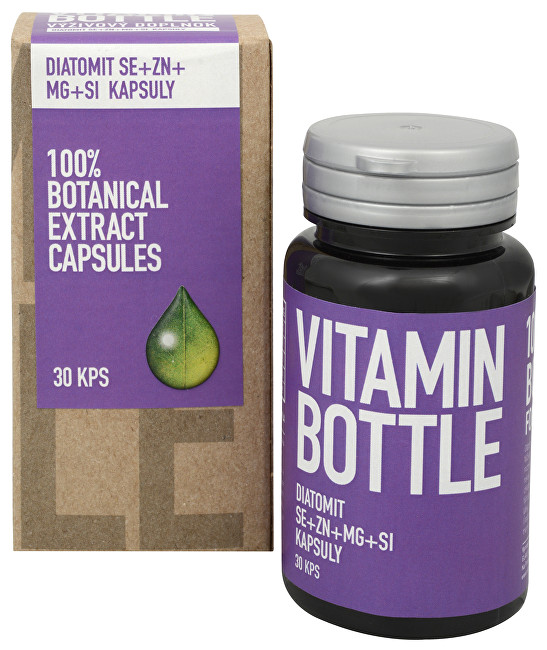 Vitamin-Bottle Diatomit Se   Zn   Mg   Si 30 kapsúl