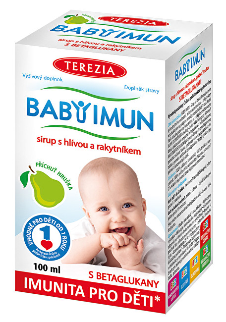 Terezia Company Baby Imun sirup s hlivou a rakytníkom - príchuť hruška 100 ml