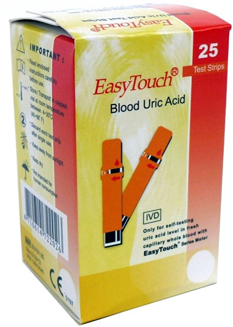 Easy Touch Prúžky EasyTouch-kyselina močová 25ks