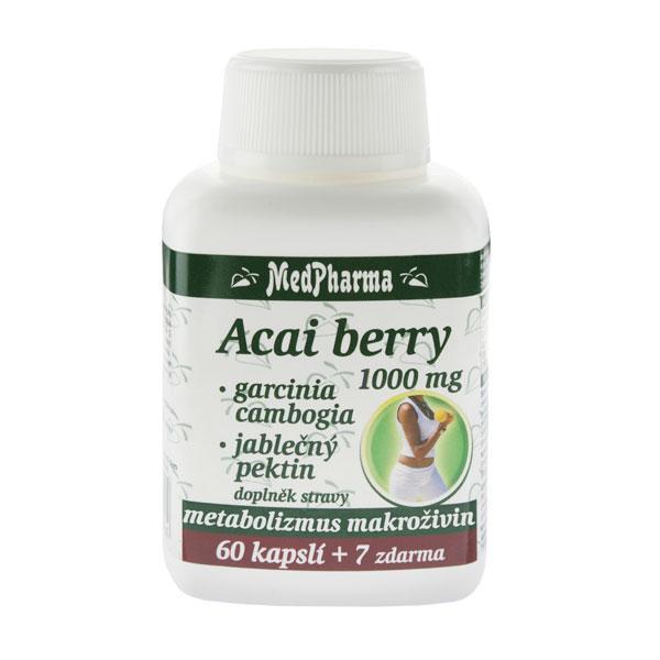 MedPharma Acai berry 1000 mg   garcinia cambogia   jablečný Pektin 67 kapslí