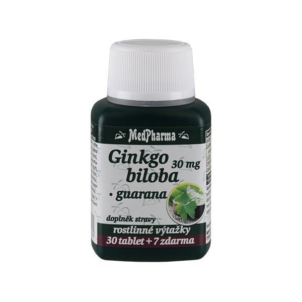 MedPharma Ginkgo biloba 30 mg   guarana 30 tbl.   7 tbl. ZD ARMA