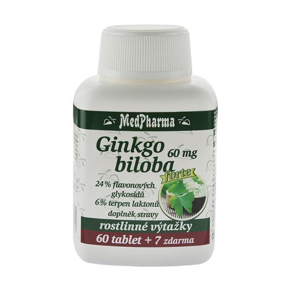 MedPharma Ginkgo biloba 60 mg Forte 60 tbl.   7 tbl. ZD ARMA