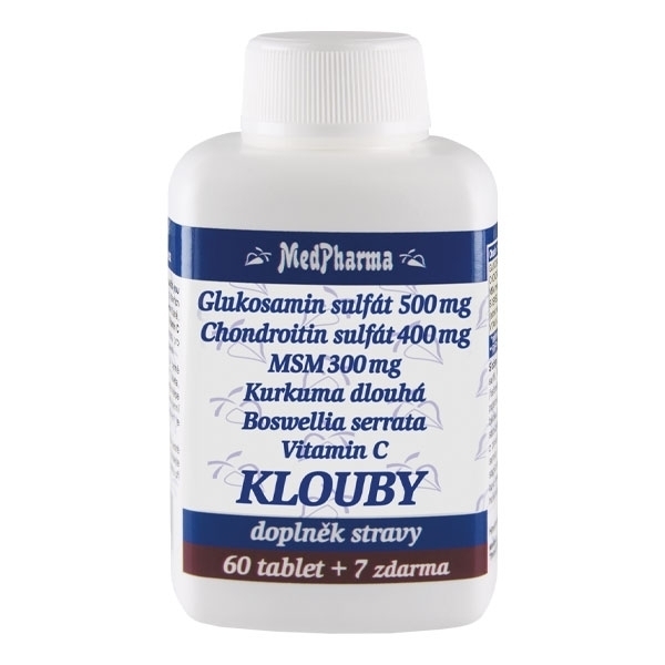 MedPharma Glukosamín   chondroitín   MSM - KĹBY 60 tbl.   7 tbl. ZD ARMA