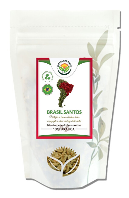 Salvia Paradise Káva - Brasil Santos zelená nepražené 250 g