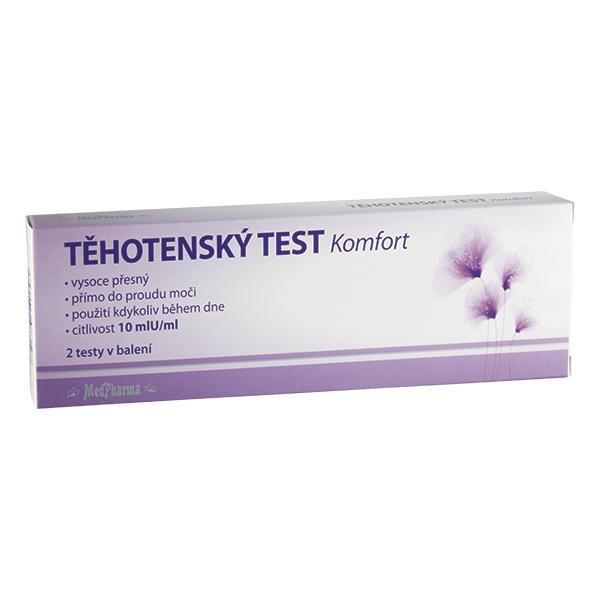 MedPharma Med Pharma Tehotenský test Komfort 10mIU   ml 2 ks