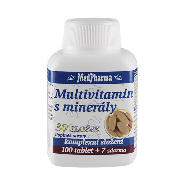 MedPharma Multivitamin s minerály 30 složek 100 tbl.   7 tbl. ZDARMA