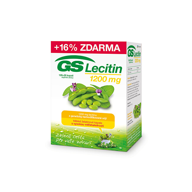 GreenSwan GS Lecitín 1200 mg 120 20 kapsúl