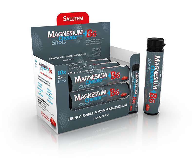 SALUTEM Pharma Magnézium Chelate 375 mg   B6 10 x 25 ml