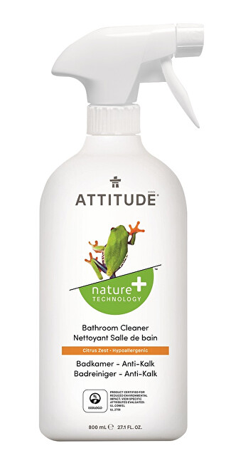 Attitude Čistič na kúpelne Nature  s vôňou citrónovej kôry s rozprašovačom 800 ml