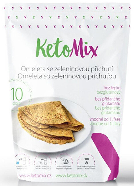 KetoMix Proteínová omeleta 320 g (10 porcií) - so zeleninovou príchuťou