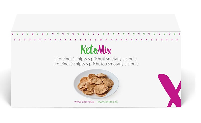 KetoMix Proteínové chipsy s príchuťou smotany a cibule (4porce)
