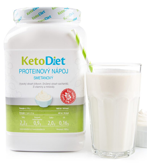KetoDiet Proteinový nápoj smetanový na 1 týden (35 porcí)