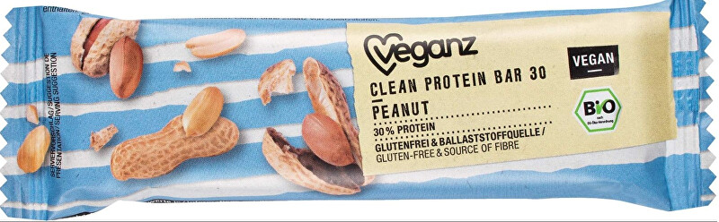 Veganz Clean proteín tyčinka arašidová, Bio 45 g