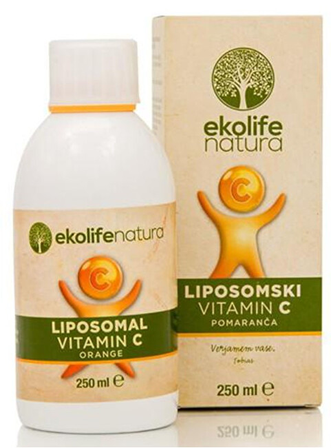 Ekolife Natura Liposomal Vitamín C 500 mg 250 ml pomaranč