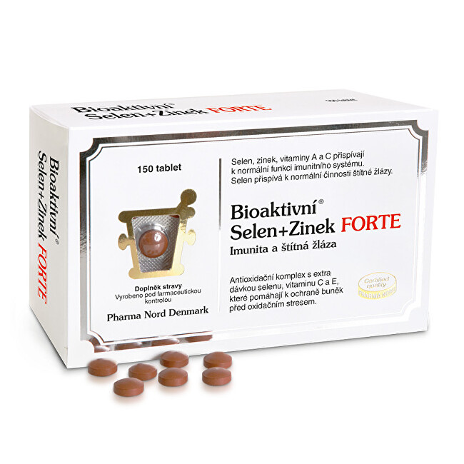 Pharma Nord Bioaktívny Selén   Zinok FORTE 150 tablet