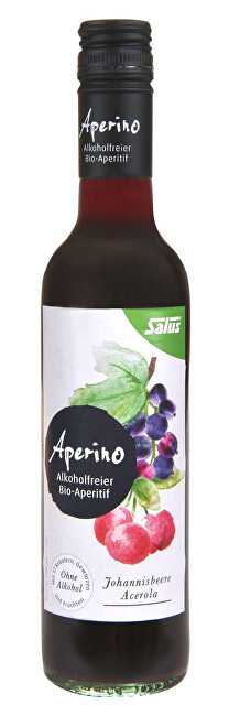 Salus BIO Aperino Čierne ríbezle Acerola - Bylinný aperitív bez alkoholu 375 ml