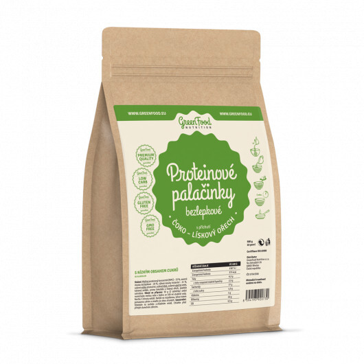 GreenFood Nutrition Proteínové palacinky bezlepkové čoko-lieskový orech