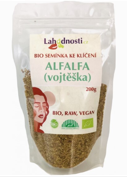 Lahodnosti Alfalfa (lucerna) BIO - semienka na klíčenie 200 g