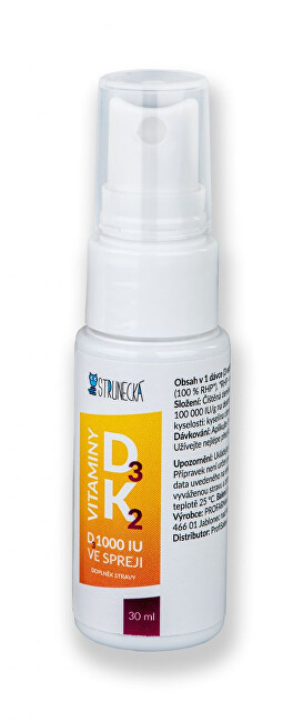 Strunecká Vitamin D3 1000 IU   K2 v spreji 30 ml