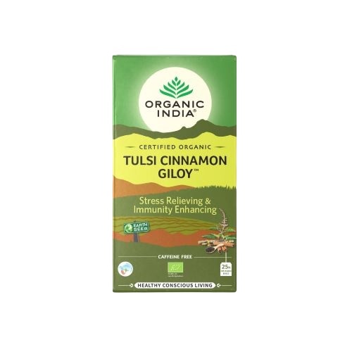 Organic India Tulsi so škoricou a Amritou 25 sáčkov BIO