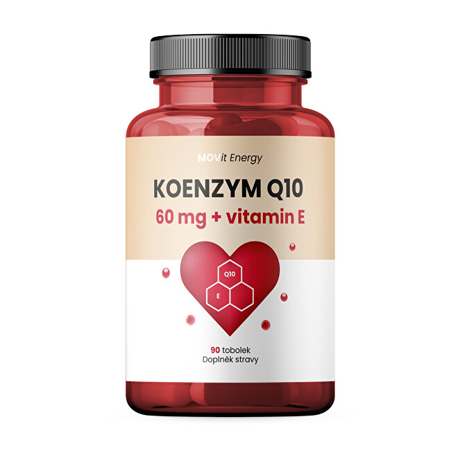 MOVit Energy Koenzým Q10 60 mg   vitamín E Premium 90 kapsúl