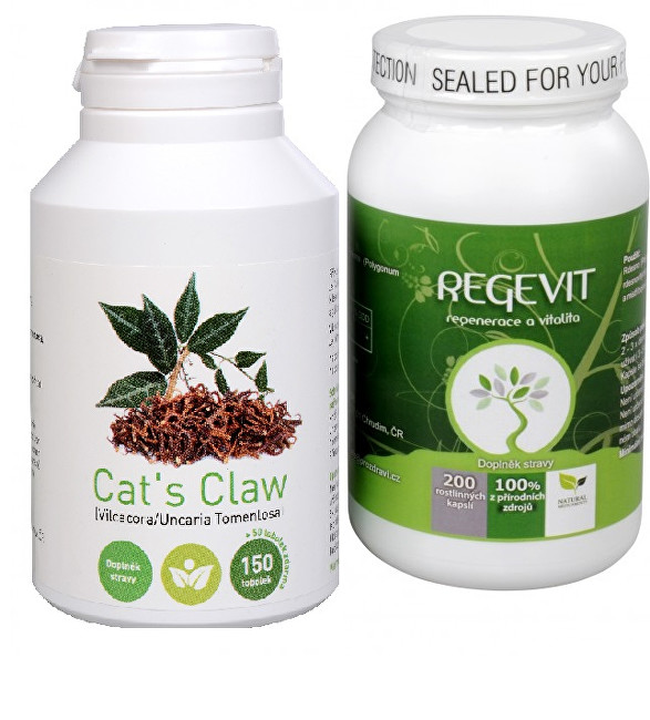 Odporúčaná kombinácia produktov Cat`s Claw   Regevit