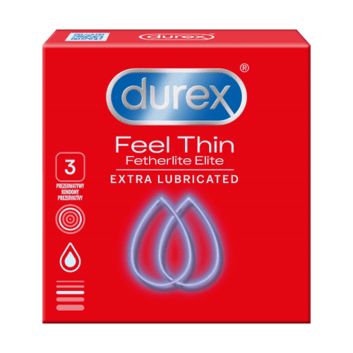 DUREX Feel thin extra lubricated kondóm 3 kusy