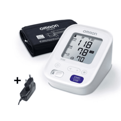 OMRON M3 Digitálny tlakomer automatický  sieťový zdroj 1 ks