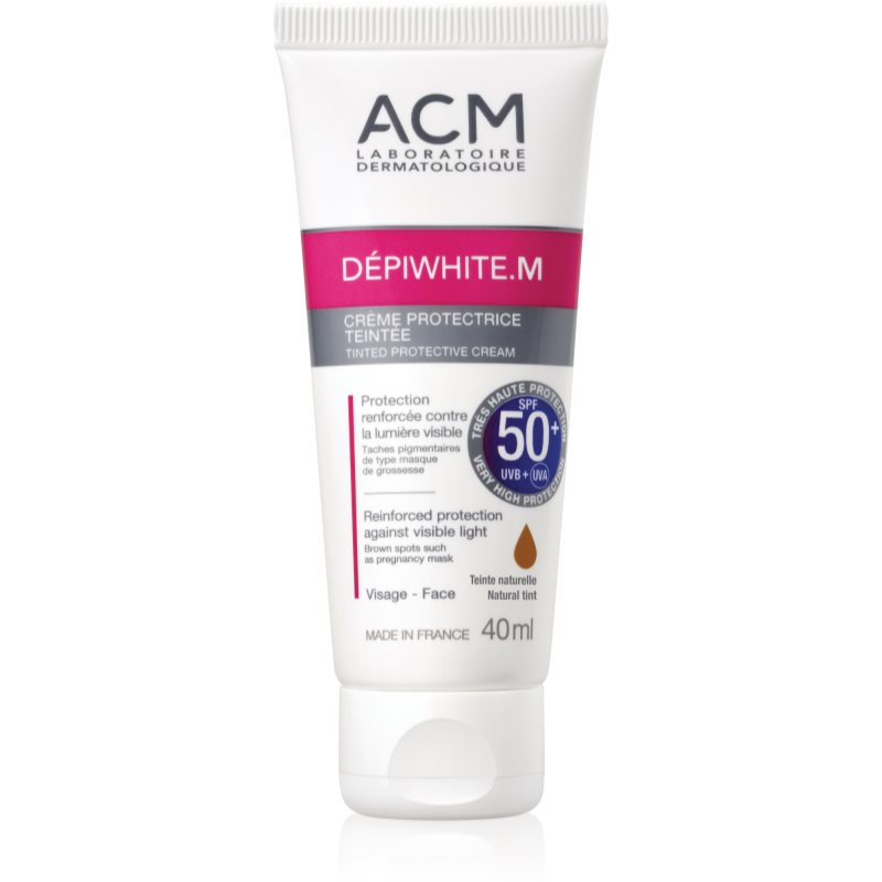 ACM Dépiwhite M tónovací ochranný krém SPF 50 Natural Tint 40 ml
