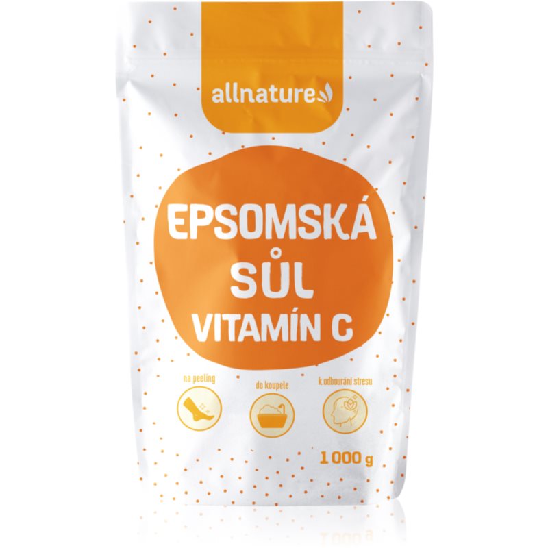 Allnature Epsomská soľ Vitamin C soľ do kúpeľa 1000 g