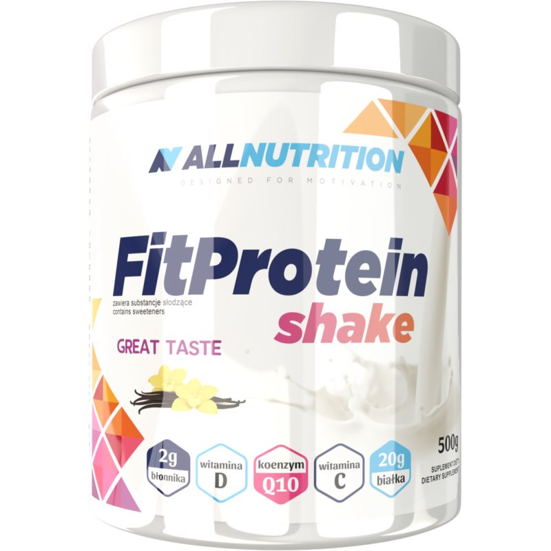 Allnutrition FitProtein Shake zmes na prípravu kokteilu s proteínom príchuť Vanilla 500 g