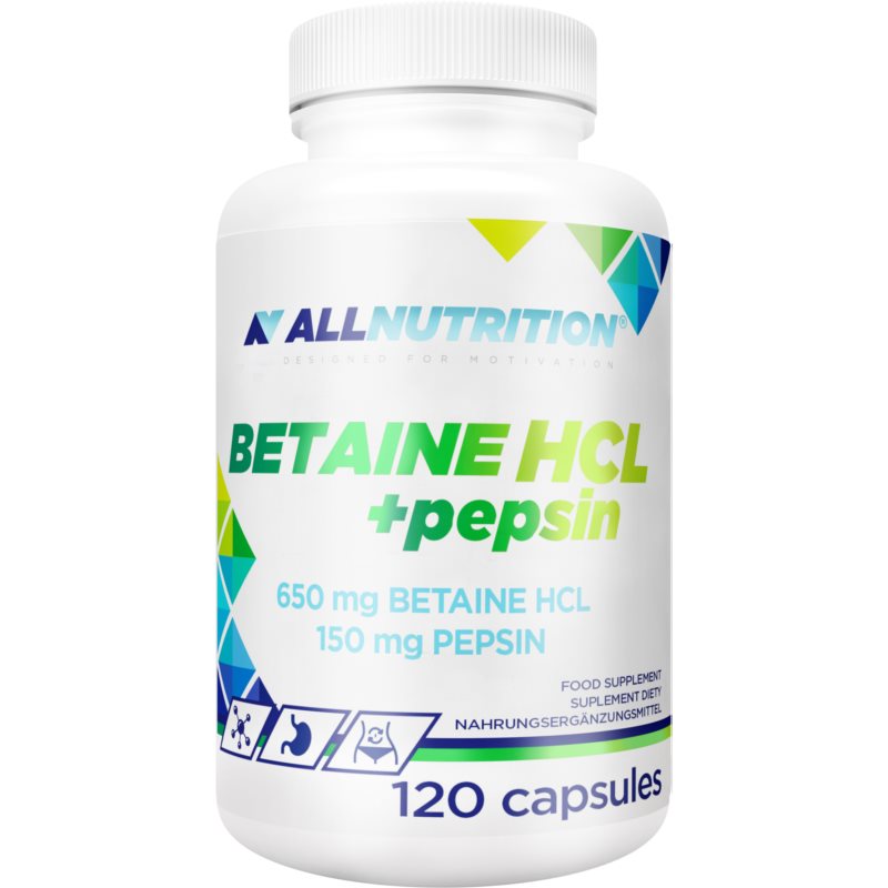 Allnutrition Betaine HCl  Pepsin podpora trávenia 120 cps