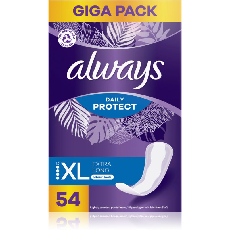 Always Daily Protect Extra Long slipové vložky s parfumáciou 54 ks