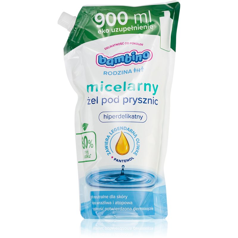 Bambino Family Refill Micellar micelárny sprchový gél náhradná náplň 900 ml