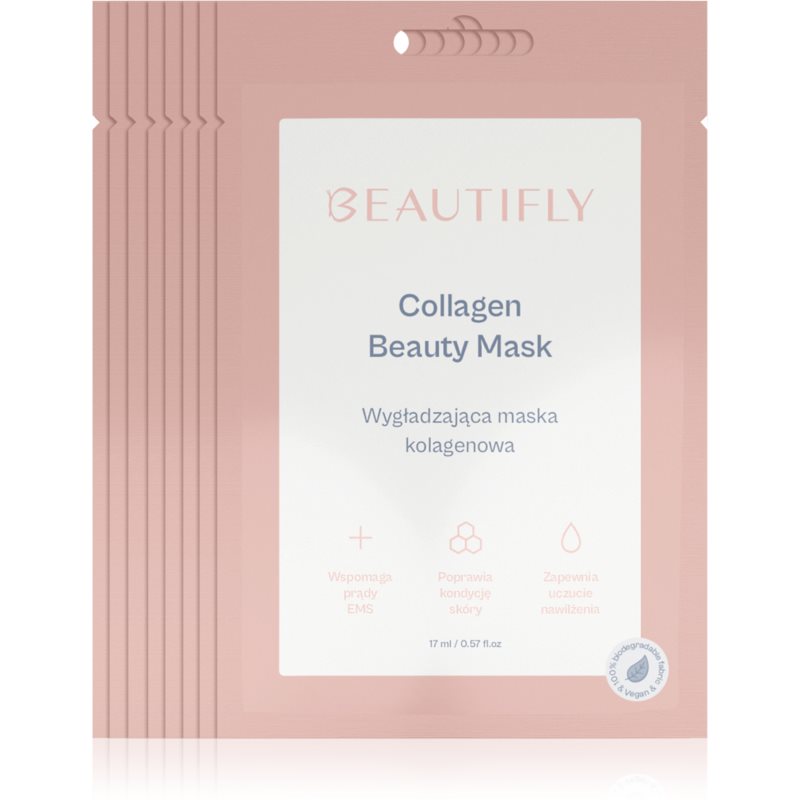 Beautifly Collagen Beauty Mask Set plátenná maska 8 ks