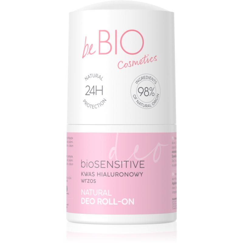 beBIO Hyaluro bioSensitive dezodorant roll-on pre citlivú pokožku 50 ml