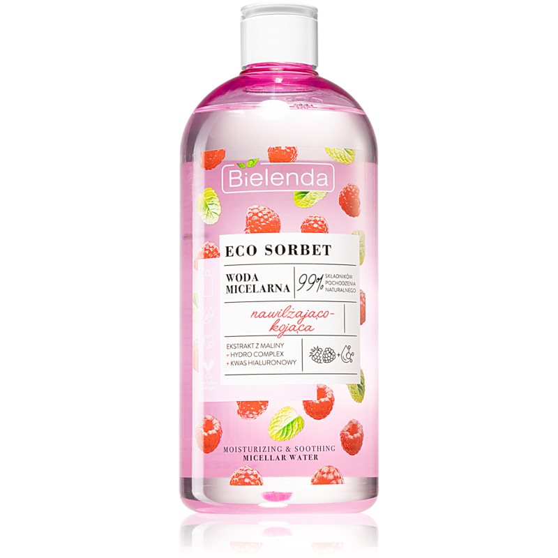 Bielenda Eco Sorbet Raspberry hydratačná micelárna voda 500 ml