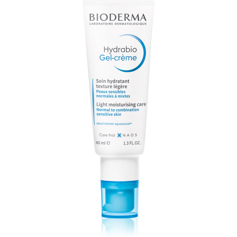 Bioderma Hydrabio Gel-Crème ľahký hydratačný gélový krém pre normálnu až zmiešanú citlivú pleť 40 ml