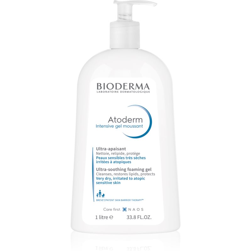 Bioderma Atoderm Intensive Gel Moussant výživný penivý gél pre veľmi suchú citlivú a atopickú pokožku 1000 ml