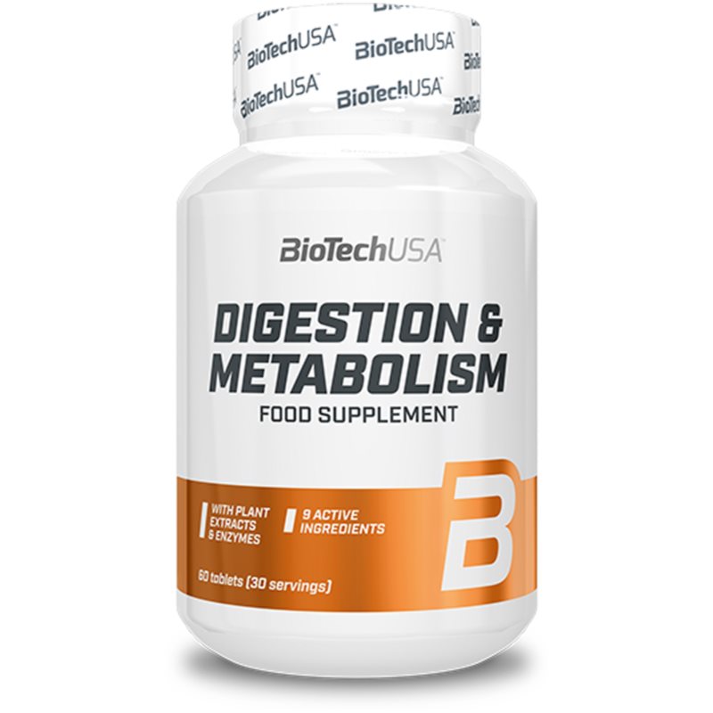 BioTechUSA Digestion  Metabolism tablety na podporu trávenia 60 tbl