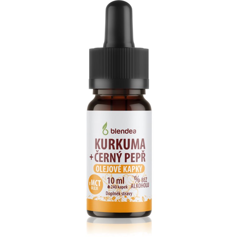 Blendea Kurkuma  čierne korenie olejové kvapky kvapky na podporu imunitného systému 10 ml